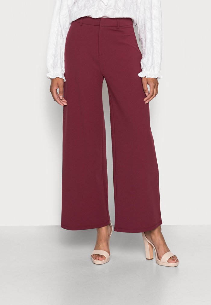 Pantalons Anna Field Flared Leg Business Rouge Foncé Femme | LZH-4204286